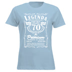 70 Urodziny DAMSKA - Legenda. Koszulka urodzinowa na 70 Lat dla kobiet inspirowana Jack Daniels
