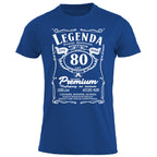 80 Urodziny - Legenda. Koszulka urodzinowa na 80 Lat dla mężczyzn inspirowana Jack Daniels
