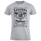 18 Urodziny - Legenda. Koszulka urodzinowa na 18 Lat dla mężczyzn inspirowana Jack Daniels