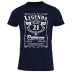 21 Urodziny - Legenda. Koszulka urodzinowa na 21 Lat dla mężczyzn inspirowana Jack Daniels