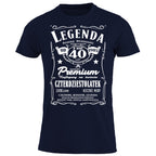 1985 - 40 Urodziny - Legenda. Koszulka urodzinowa na 40 Lat dla mężczyzn inspirowana Jack Daniels